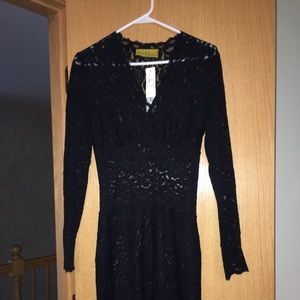 Nicole Miller Black Lace Dress